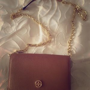 Like New Brown Robinson Leather Wallet on a Chain